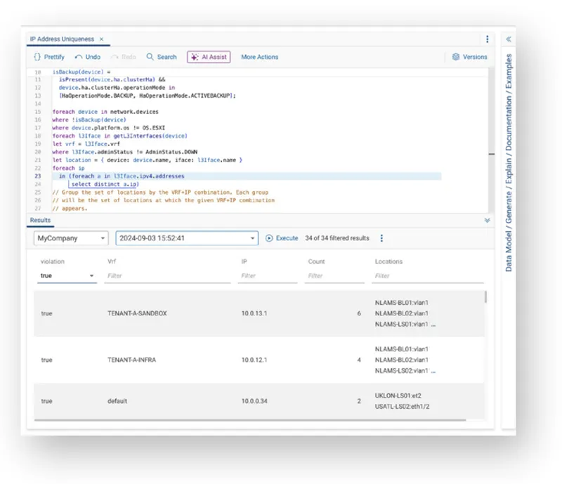 Non-compliant configs Interface