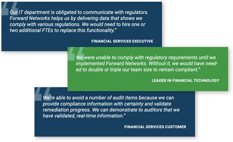 Testimonial Quotes for Forward Networks