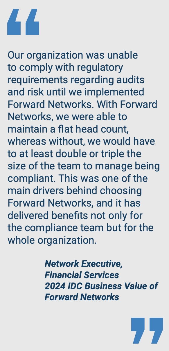 Continuous Network Security Compliance Monitoring Use Case Quote