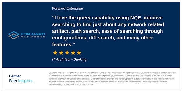 Gartner Peer Insights on Forward Networks 01