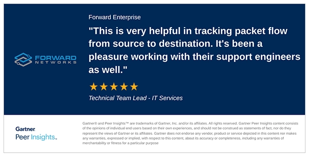Gartner Peer Insights on Forward Networks 02